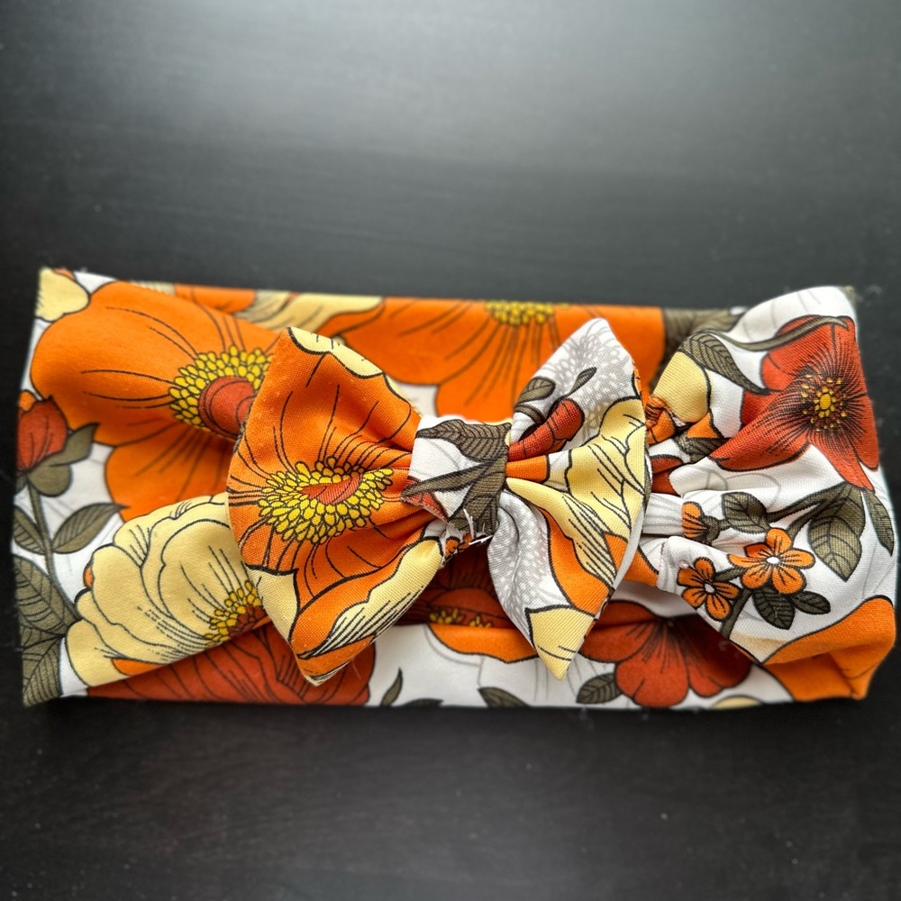 Floral Bow Handband